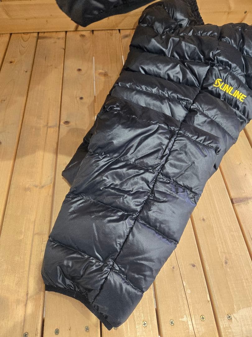 【新品☆レア】サンライン★フィッシングスーツ ブラック
