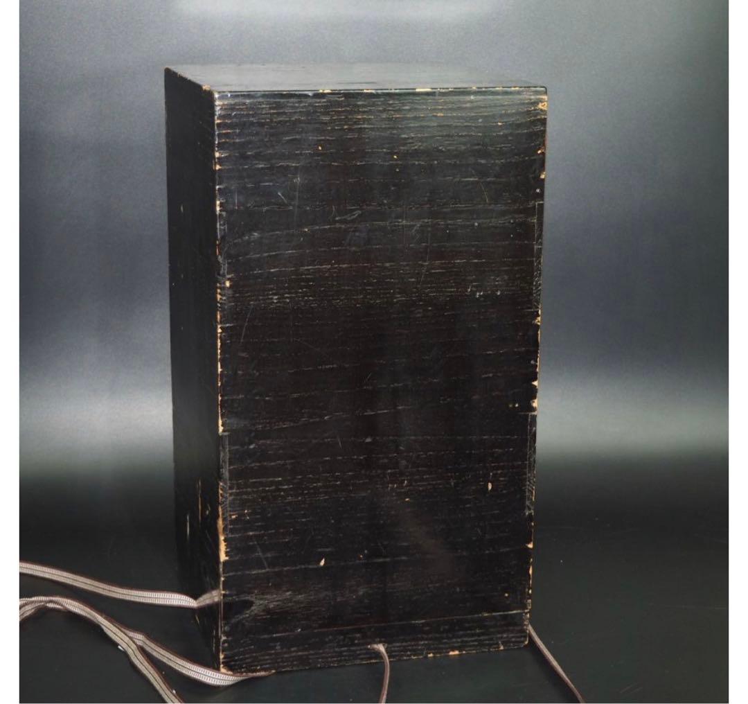 送料無料　旧家蔵出時代輪島塗 本金使用 金蒔絵根５重箱　変え蓋月付　大美品　共箱