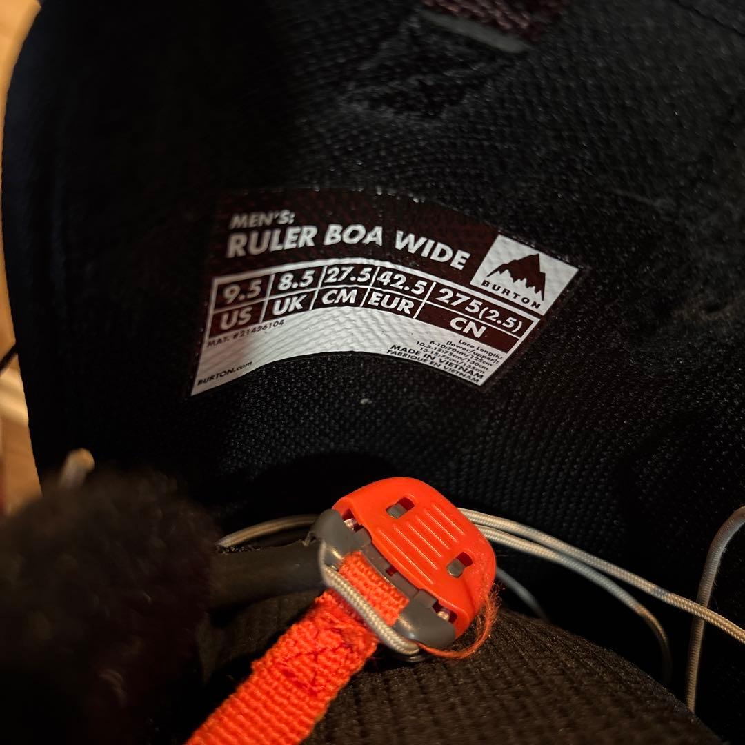 ちさきBurton RULER BOA WIDE 24-25モデル27.5