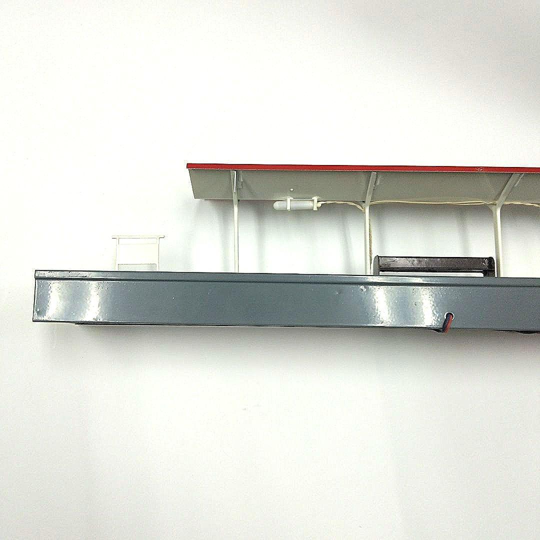 エンドウ　駅ホームNo.1 　鉄道模型情景　照明付き HOゲージ　元箱付　希少品