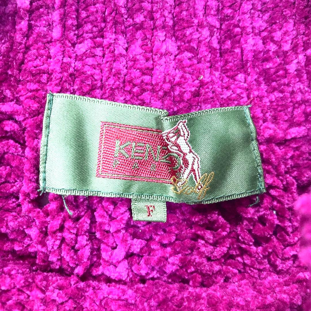 KENZO GOLF ケンゾー ニット プルオーバー ワッペン ヴィンテージ F