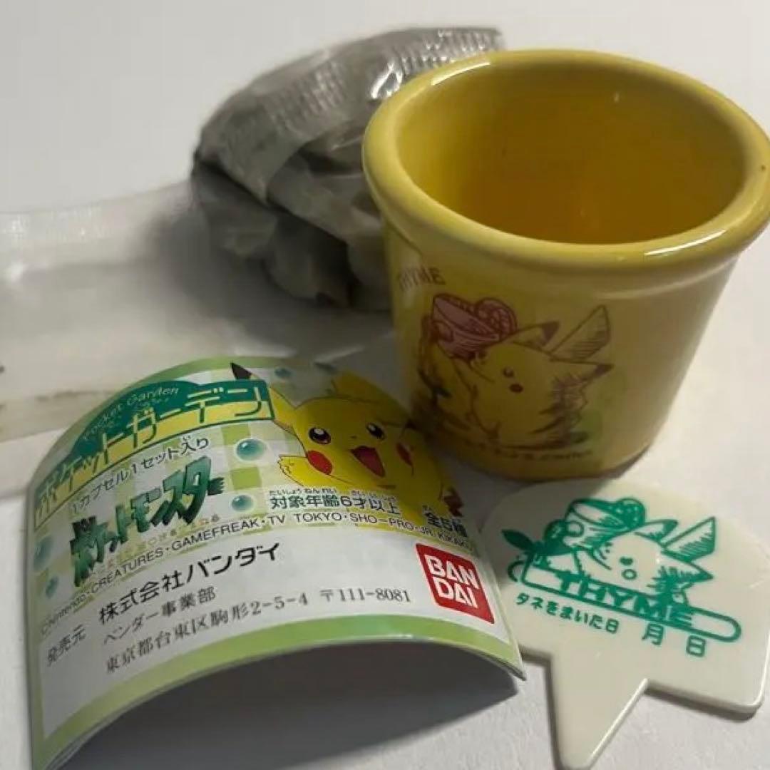 ポケモン　ポケットガーデン　ピカチュウ 陶器 植木鉢