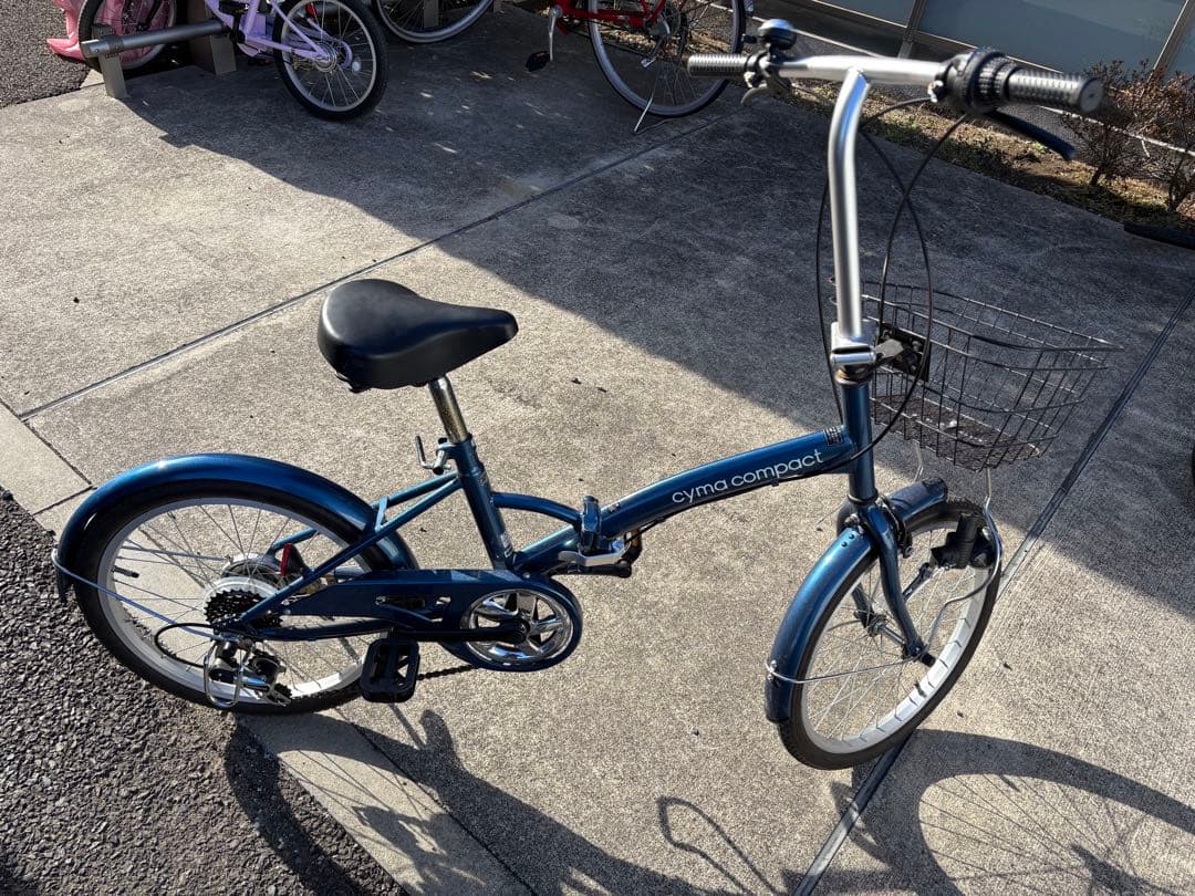 値下げ！！cymo compact 折りたたみ自転車 青