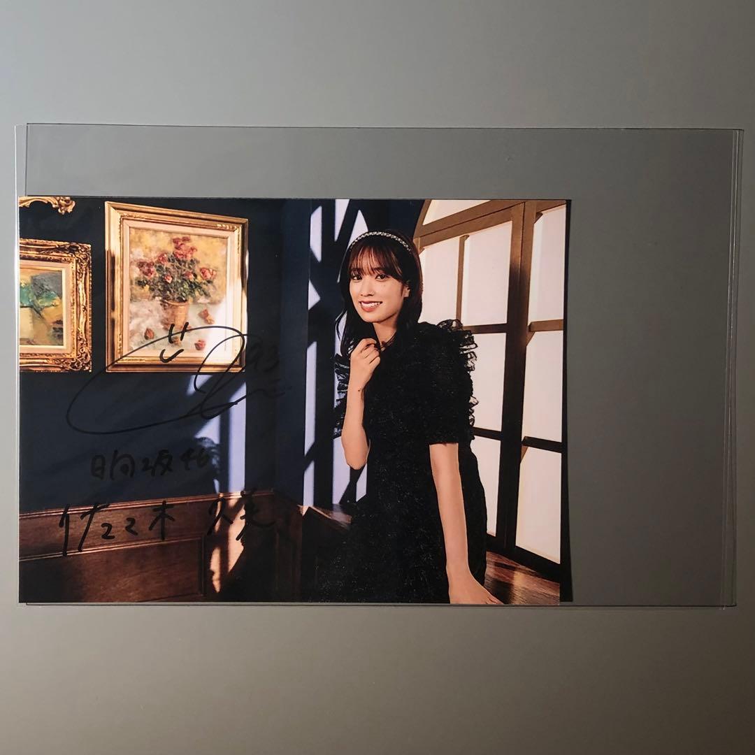 佐々木久美　直筆サイン入りチェキ、直筆サイン入りタペストリー、メンバー写真