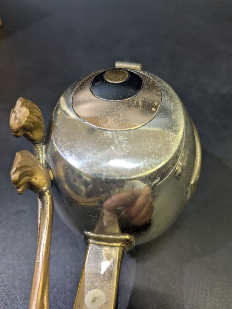 近藤正真 作 鋳銅 打出の小槌 大黒天 高23cm 共箱 高岡銅器銀仕上 正真銘