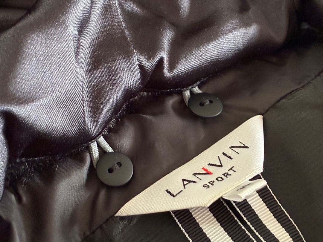 ランバンスポール　ゴルフ用フェイクファーベスト サイズ38 ブラック