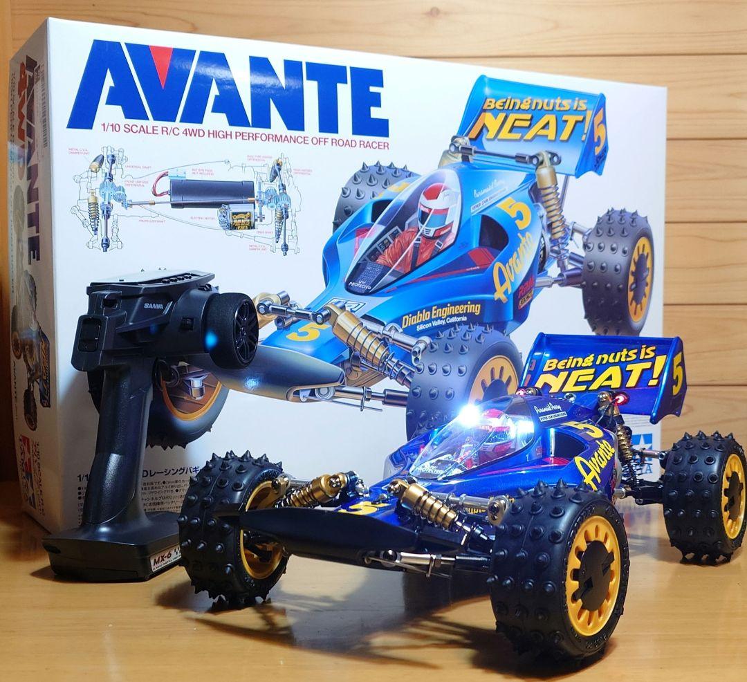 タミヤRCアバンテ (2011)LEDライト付プロポ＆バッテリー充電器付完成品