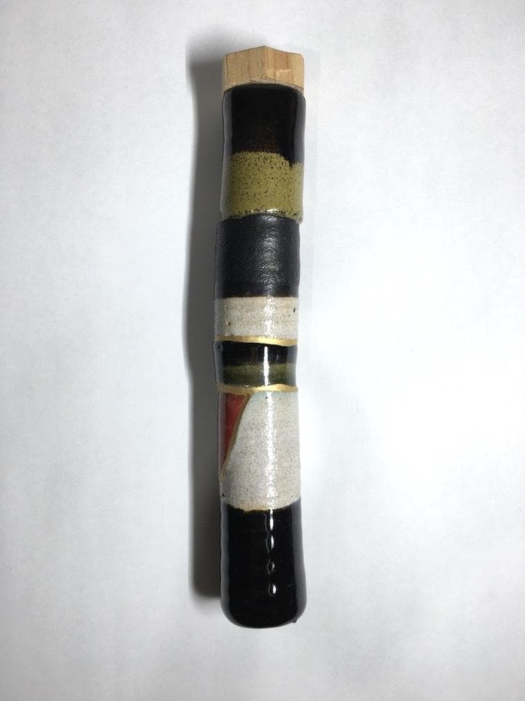 ○レア 巨匠 安食ひろ 和歌: 源 実朝 茶杓 共筒 共箱 茶道具 真作保証