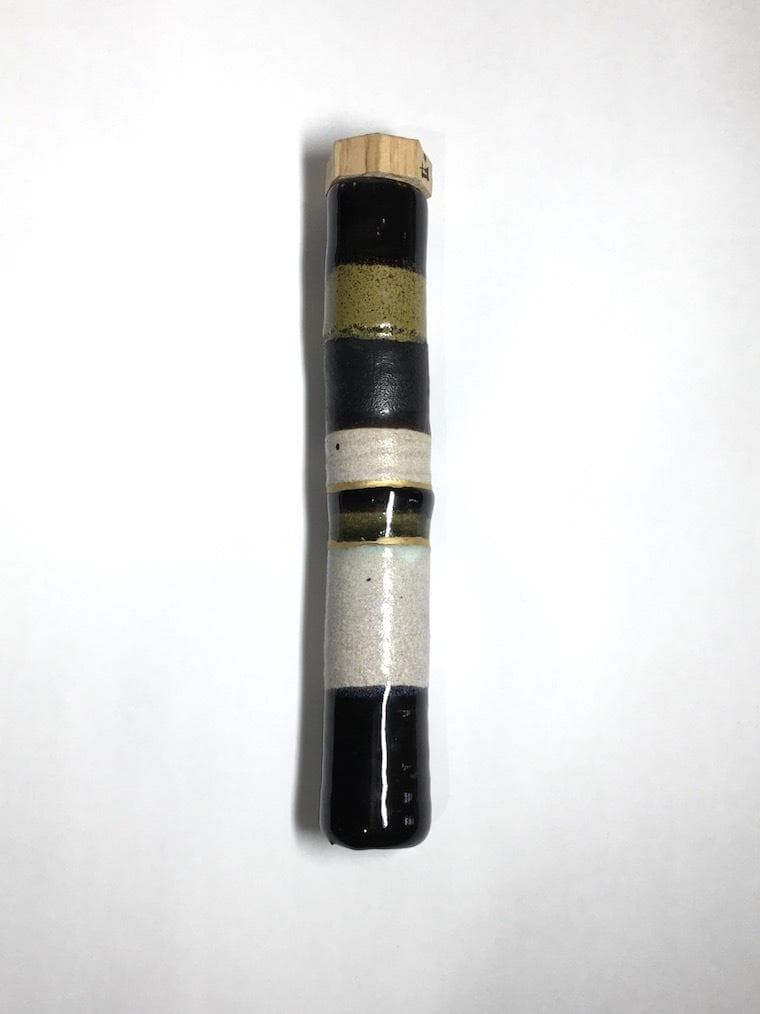 ○レア 巨匠 安食ひろ 和歌: 源 実朝 茶杓 共筒 共箱 茶道具 真作保証