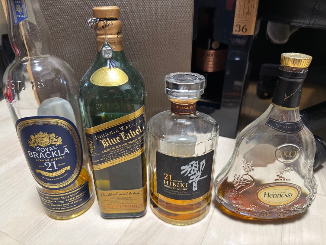 ウイスキー　空瓶・箱
