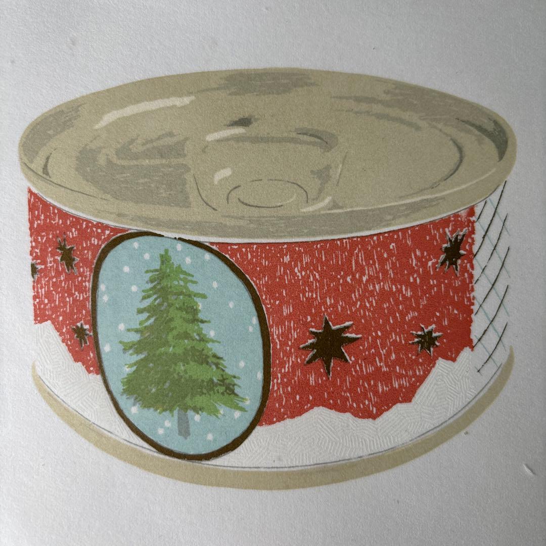 スクリーンプリント　西平幸太作品　エディション26/60 X缶