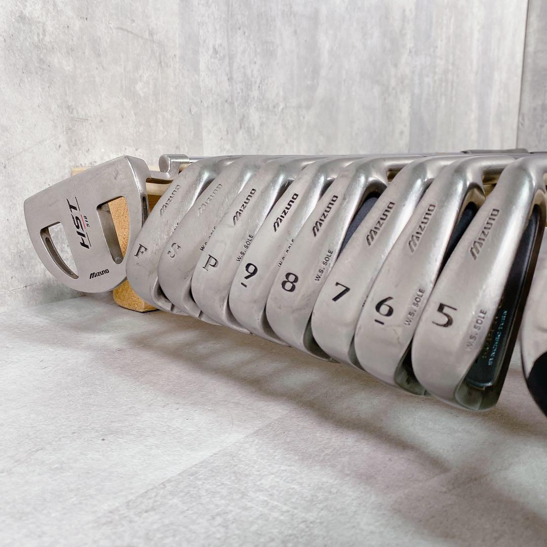 T103 ミズノ ゴルフクラブ メンズ フルセット 黒 青 初心者 ビギナー