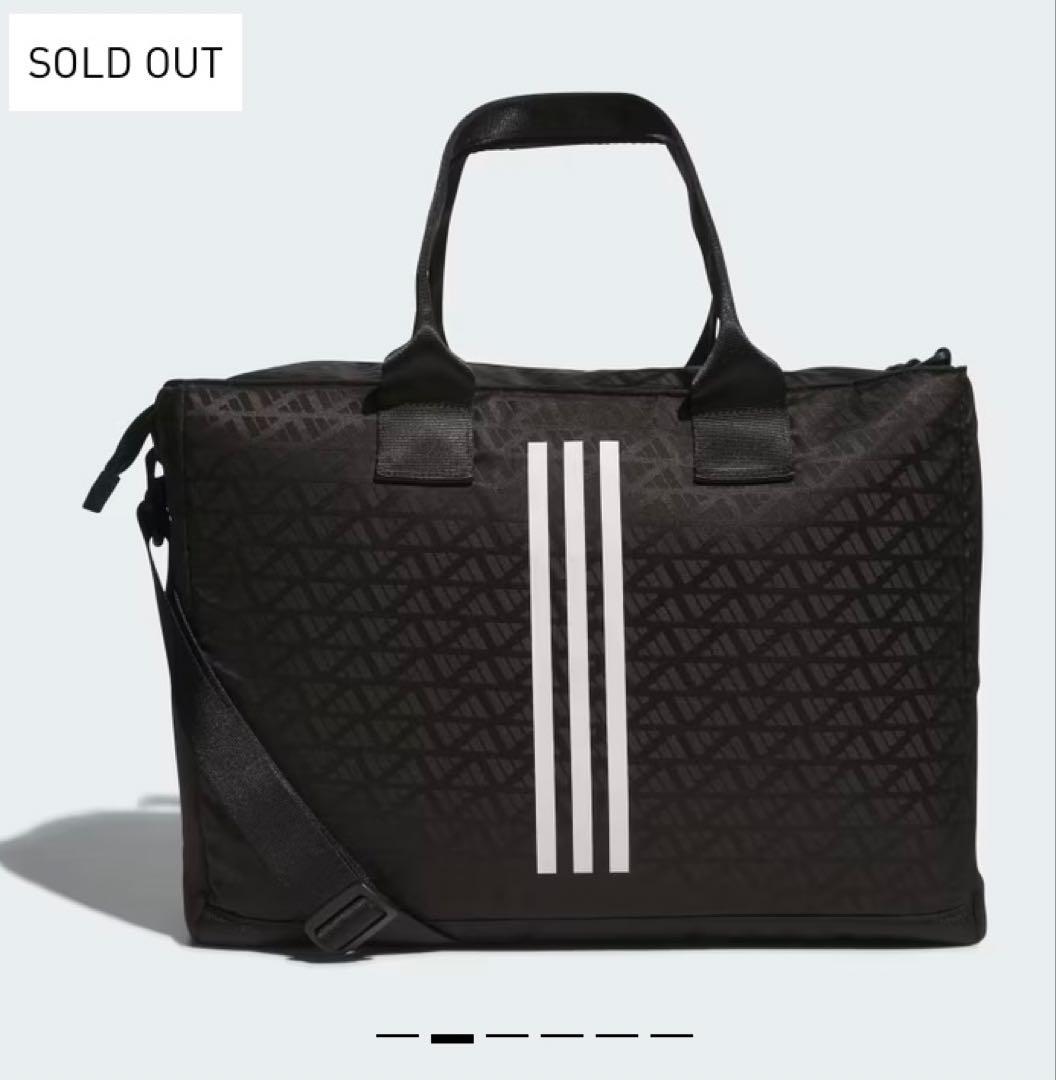 新品　アディダス　シューズケース付き モノグラム トートバッグ　ボストンバック