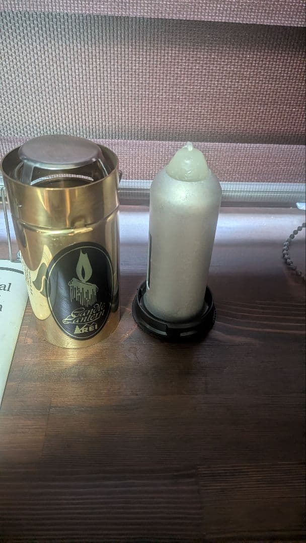 未使用 レア初期型 REI 真鍮製 キャンドルランタン