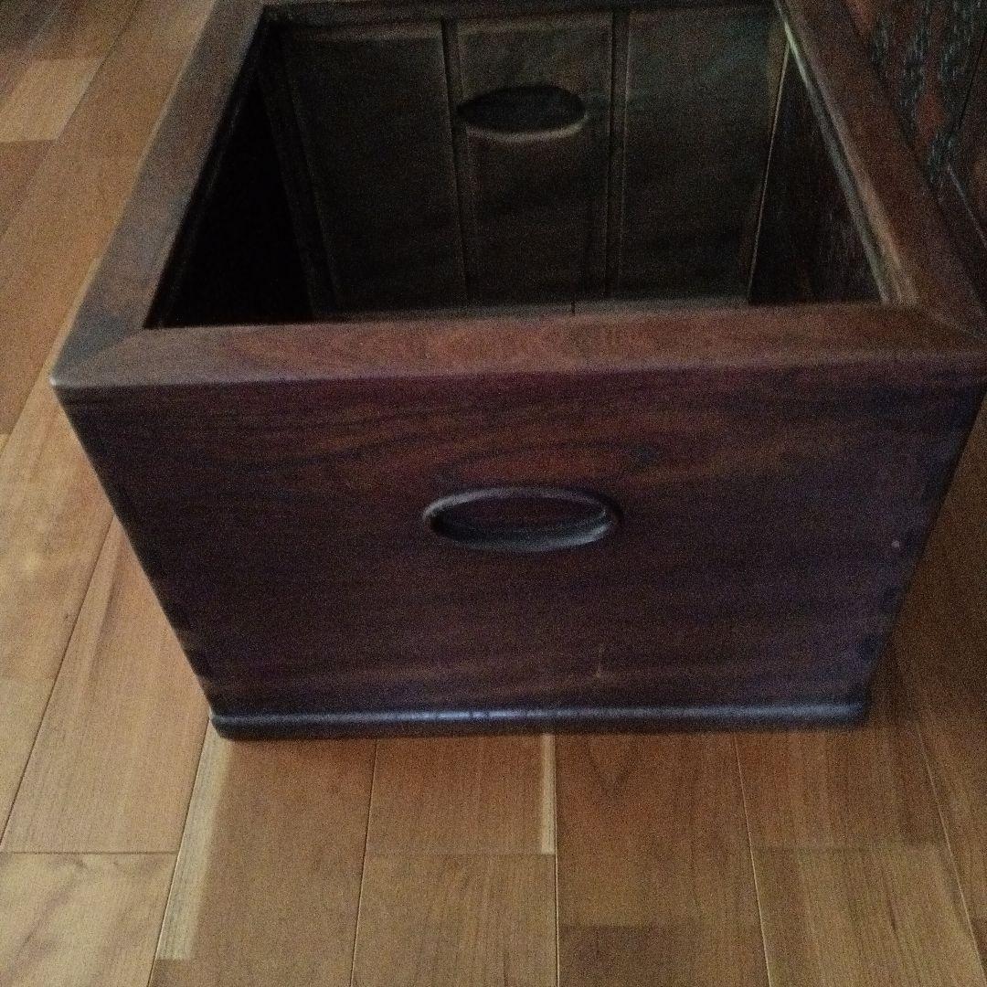 骨董品☆総ケヤキの火鉢☆総ケヤキの一枚板