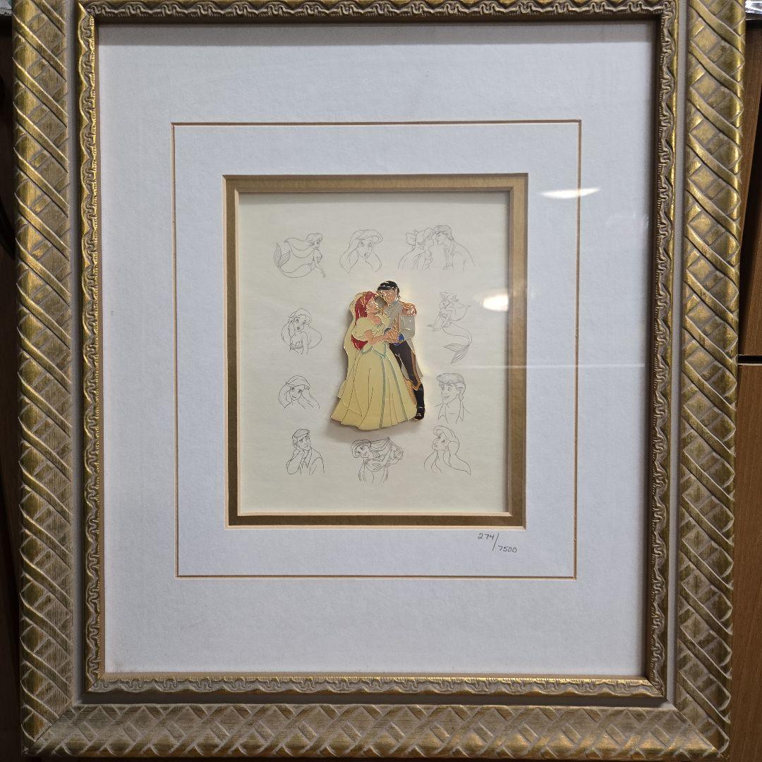 Disney　アリエルとエリックの限定アート作品