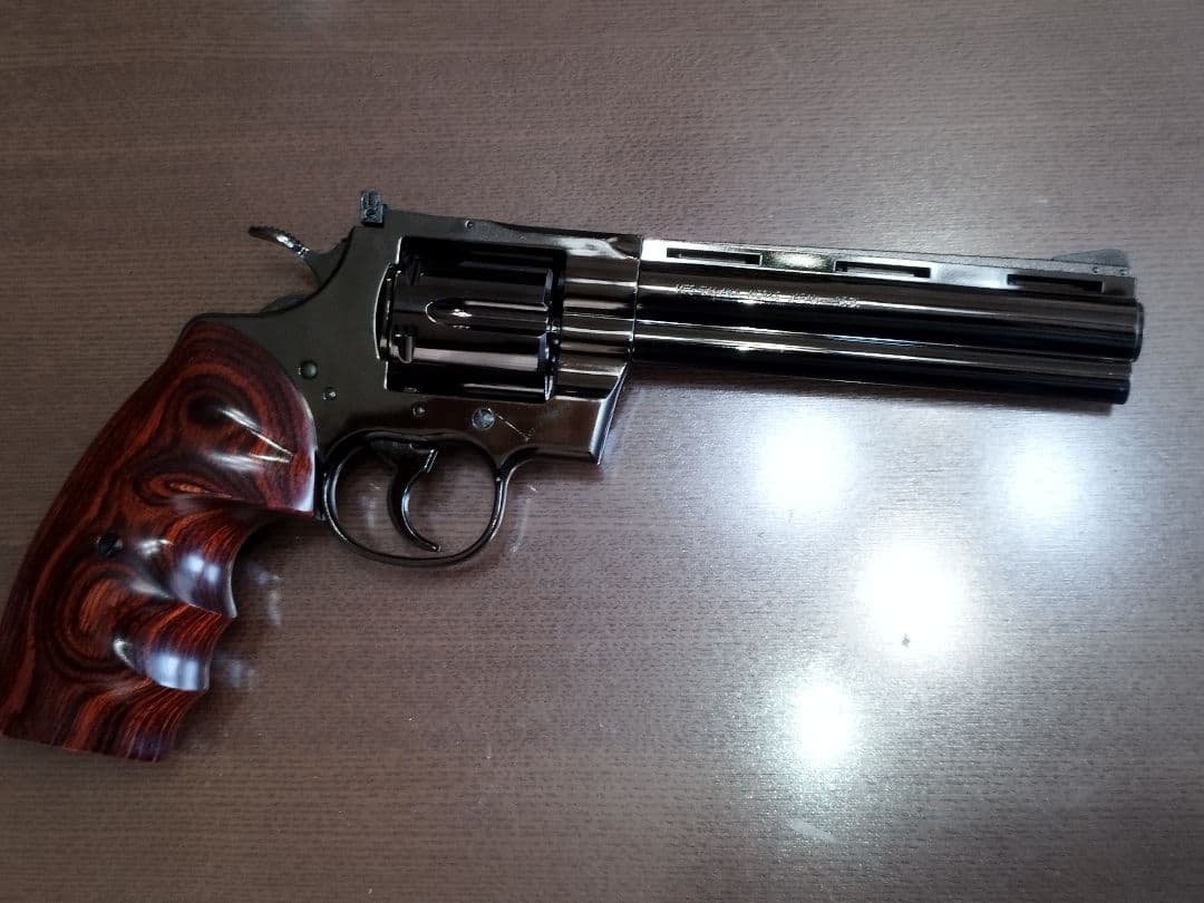 タナカ　コルトパイソン 357マグナム 6インチ　（ ミッドナイトブルー）