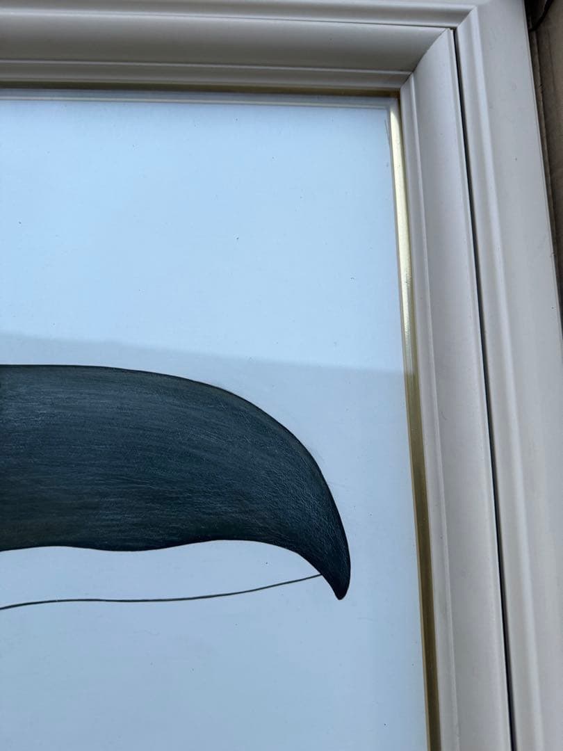 島谷晃「仮面の季節(夏草)」アクリル F8原画 1988年作品 額装 真作