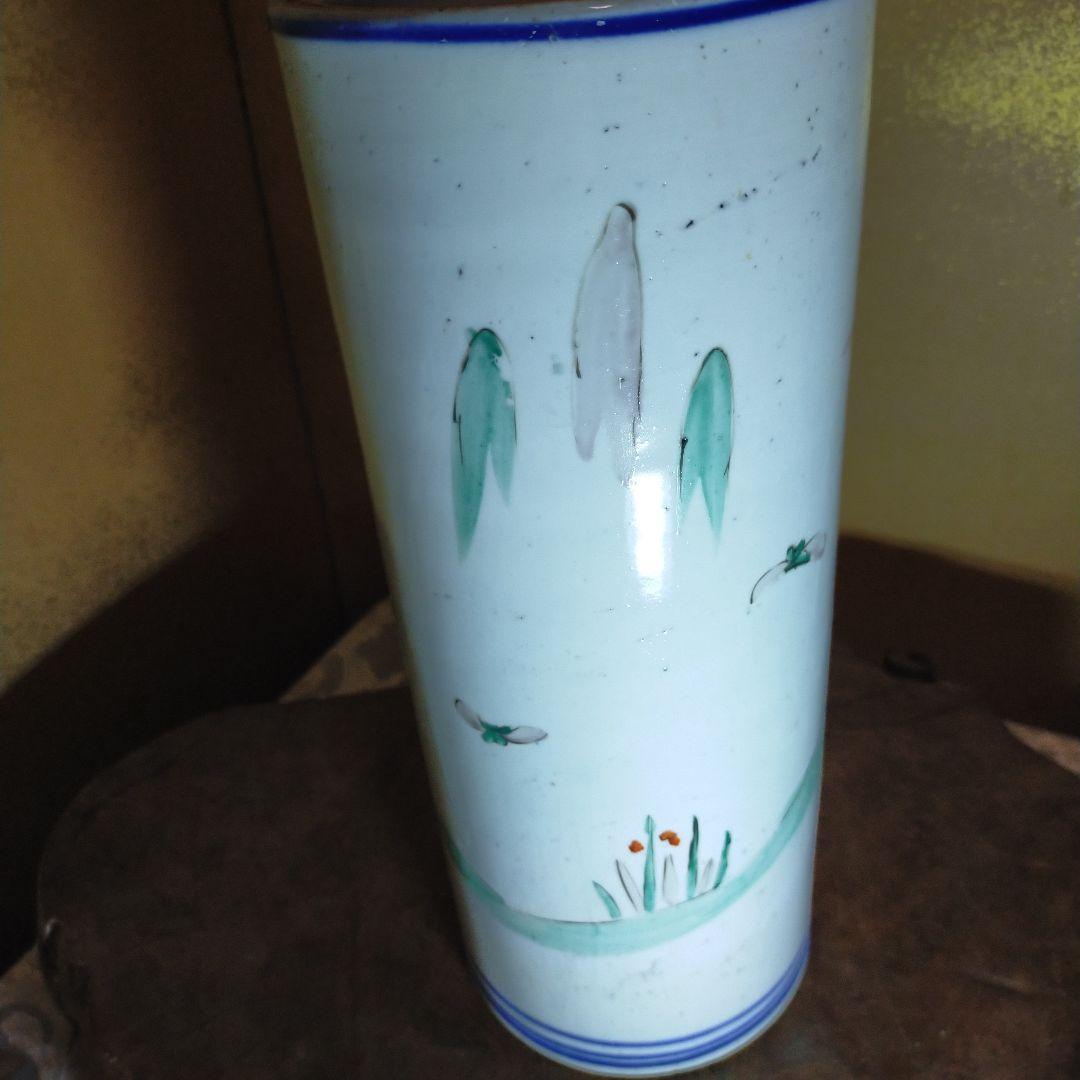 ２２１２骨董　江戸後期から明治初期 　色絵寸胴陶器