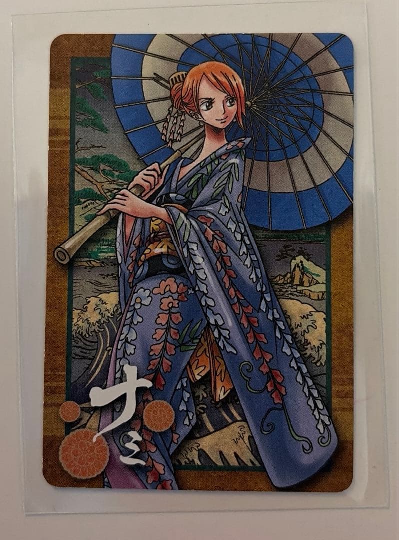 希少)ワンピース　ナミ　和装　カード