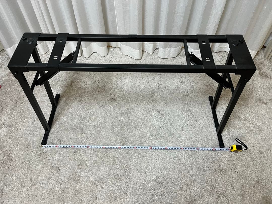 キーボードスタンド ブラック 幅約117cm