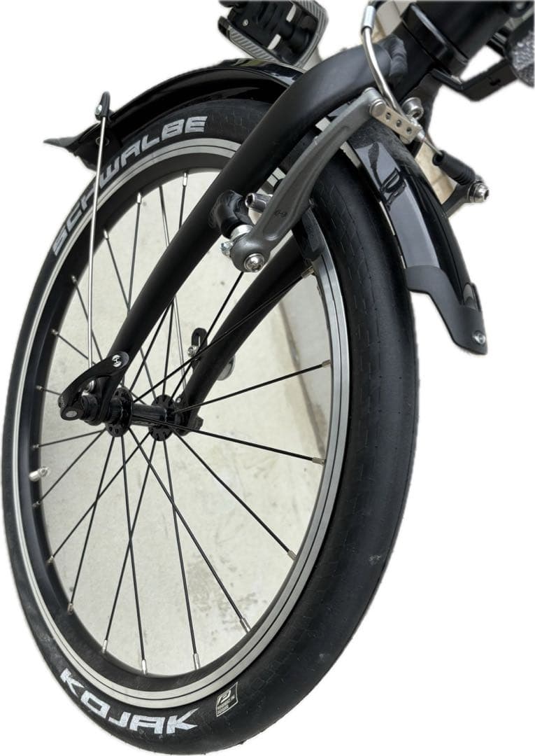 正規品 MINI 折りたたみ自転車 ブラック サドルバッグ付き