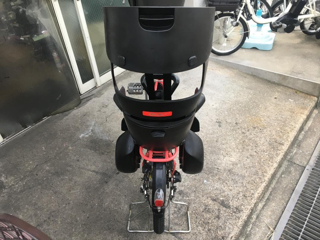 地域限定送料無料　ギュットミニ　16AH　三人乗り　ピンク系　神戸市　電動自転車