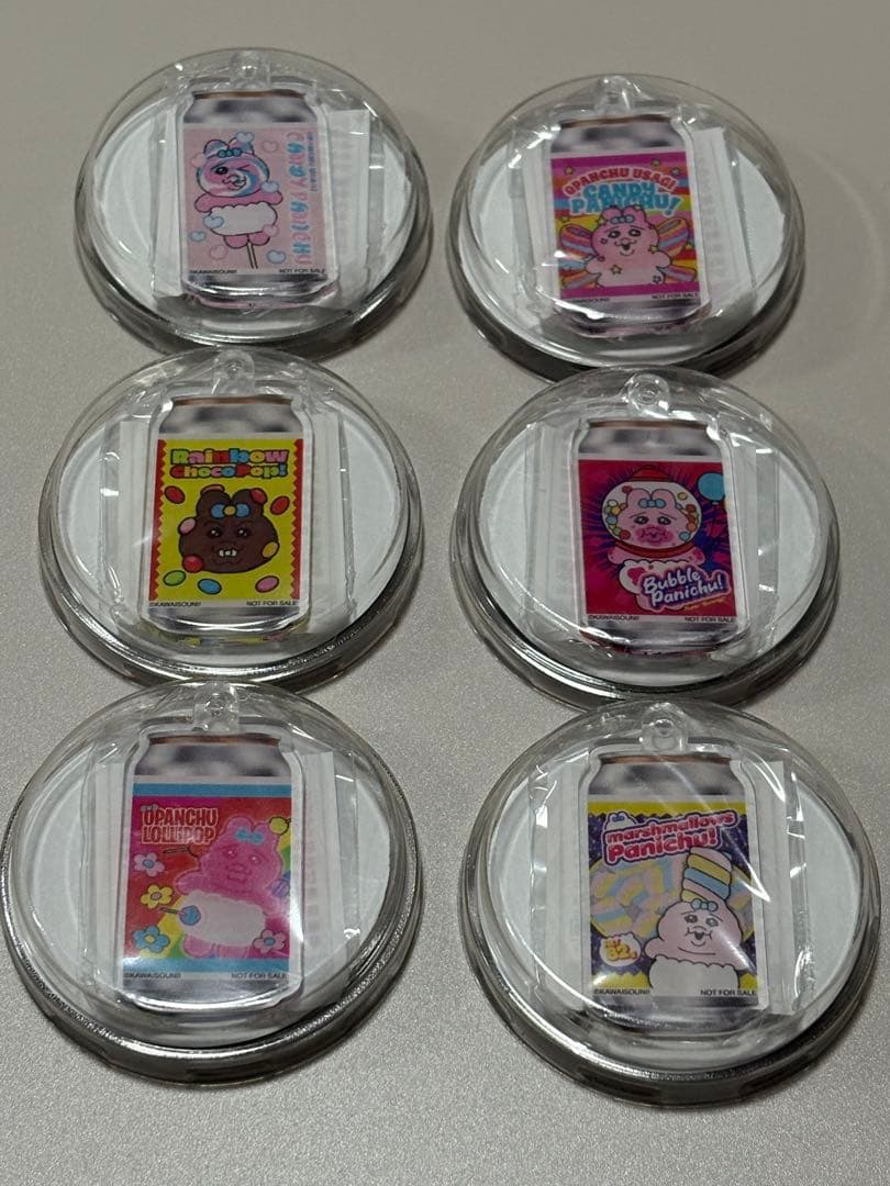 サントリー × おぱんちゅうさぎ オリジナル缶ラベル&アクキー全6種コンプセット