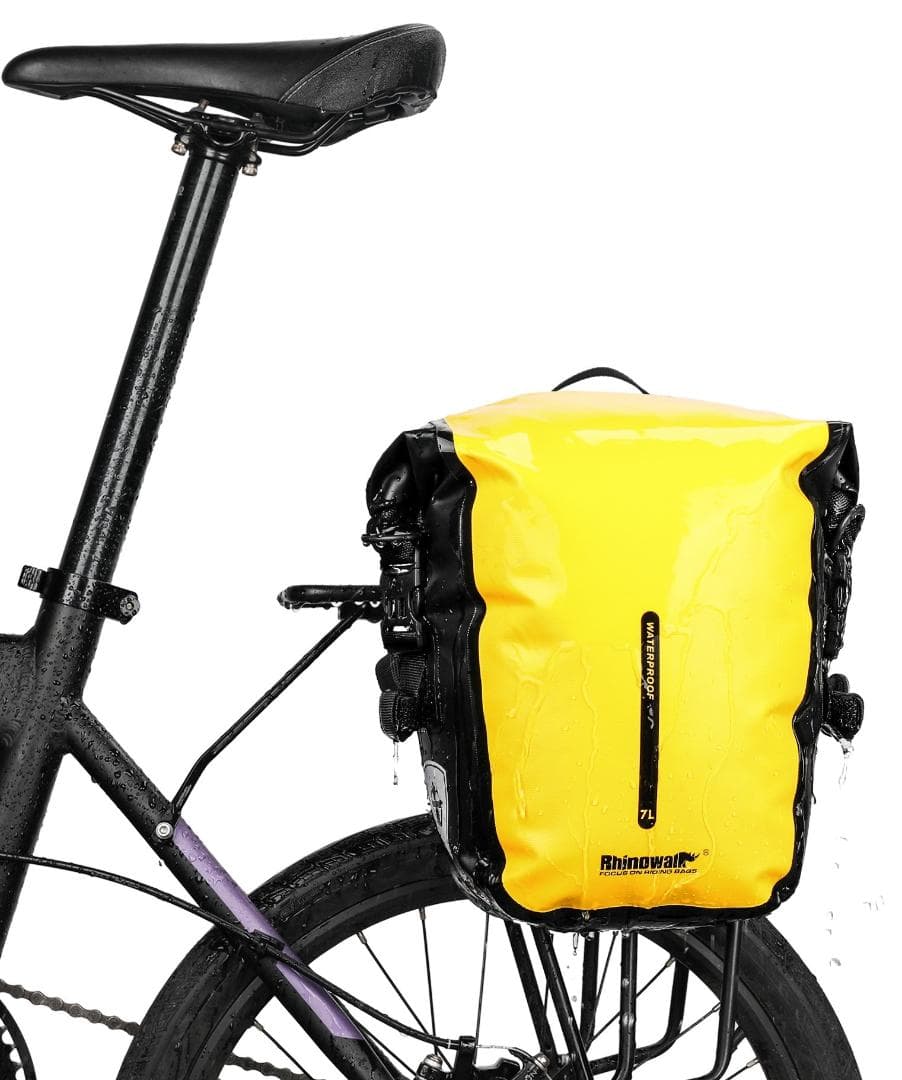 RhinoWeld 自転車 前輪/後輪両用 サイドバッグ２個セット 防水