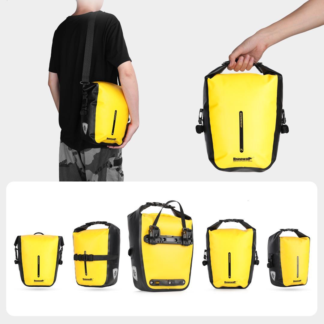 RhinoWeld 自転車 前輪/後輪両用 サイドバッグ２個セット 防水