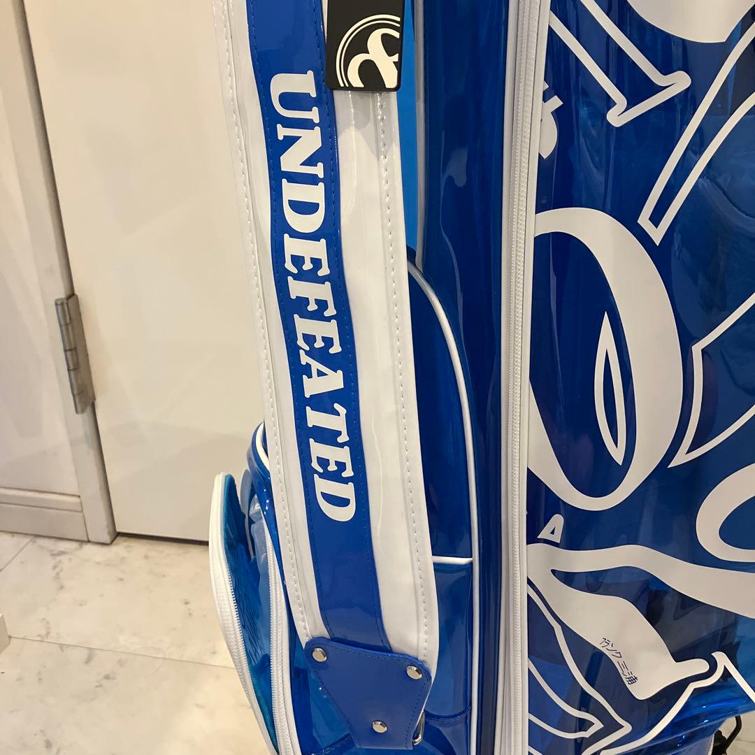 UNDEFEATED キャディバッグ 青