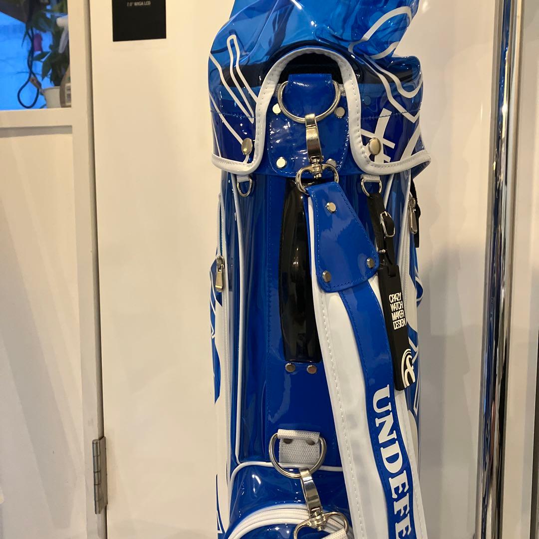 UNDEFEATED キャディバッグ 青