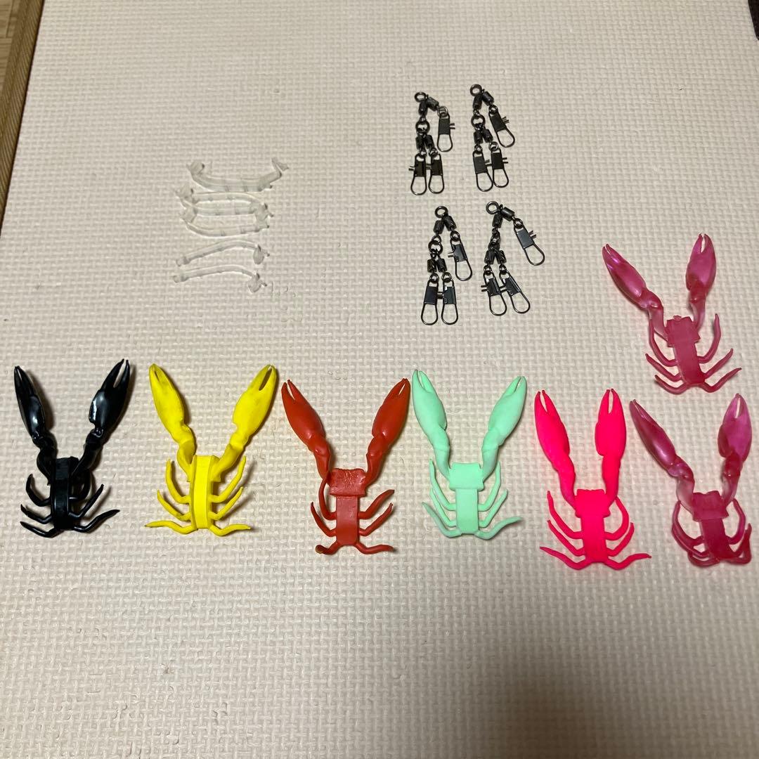 タコ釣りセット ぷりぷりタコエビ　ケース、スナップセット