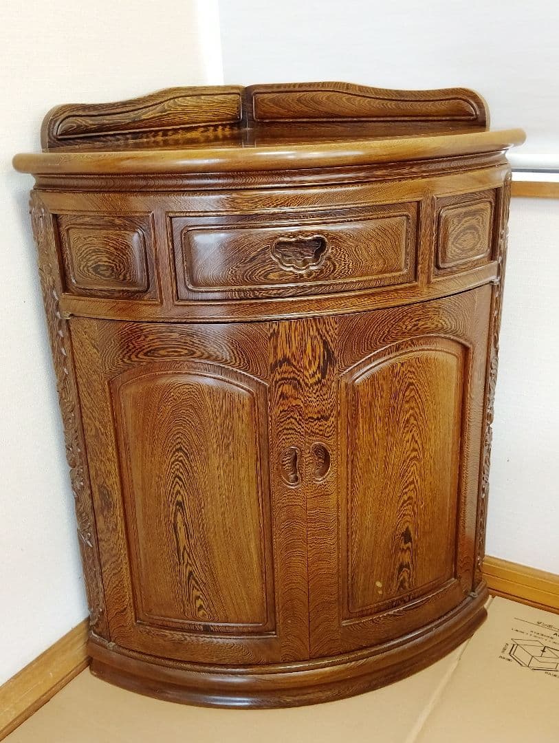 木彫コーナーラック