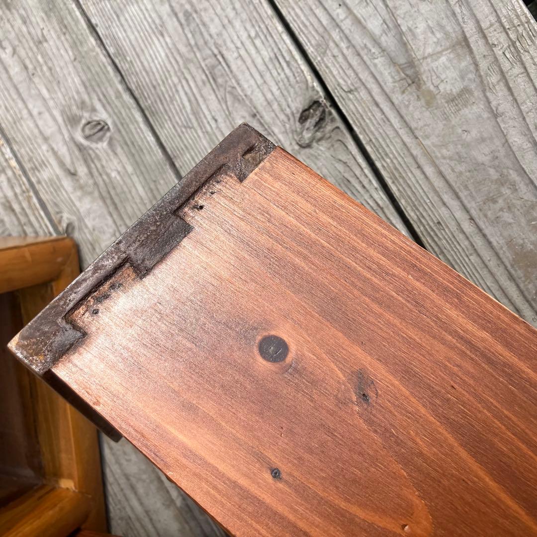 ② 昭和レトロ 中国古典家具 木製 階段箪笥 サイドボード 古家具 両面引き出し