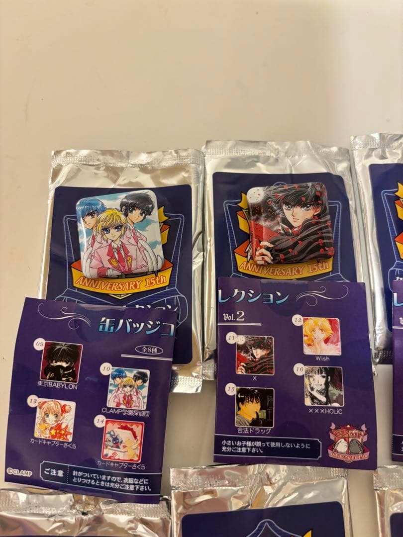 CLAMP ANNIVERSARY 15th 缶バッジコレクション
