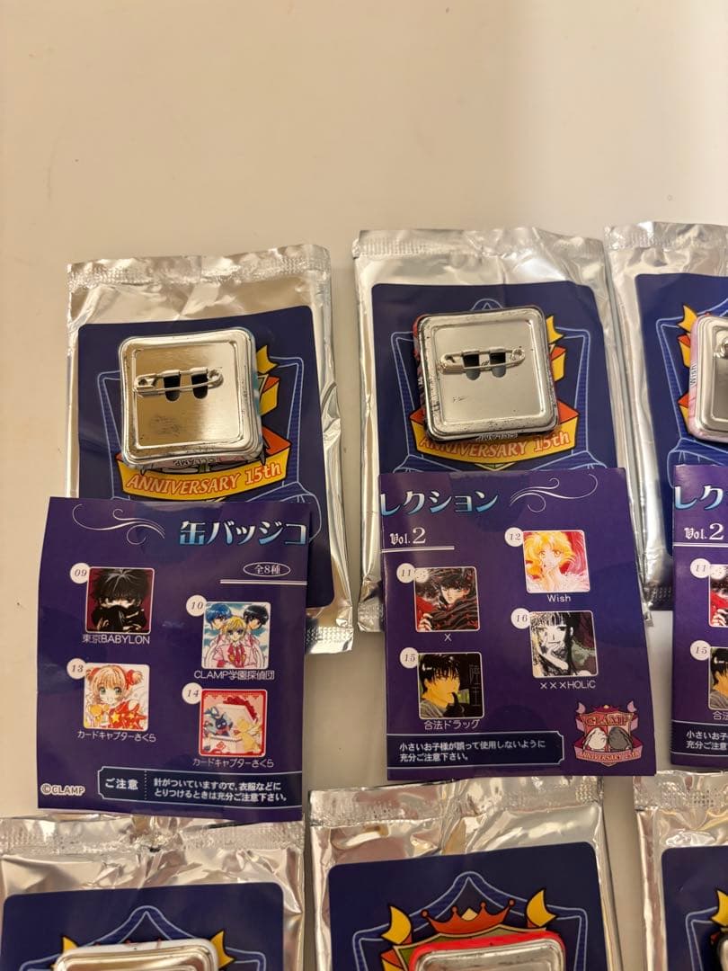 CLAMP ANNIVERSARY 15th 缶バッジコレクション