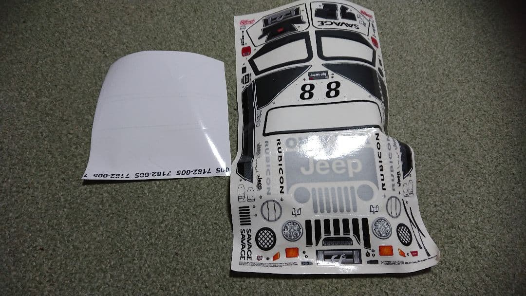 ラジコン hpi サベージ ボディ ジープ ラングラー ルビコン 未使用