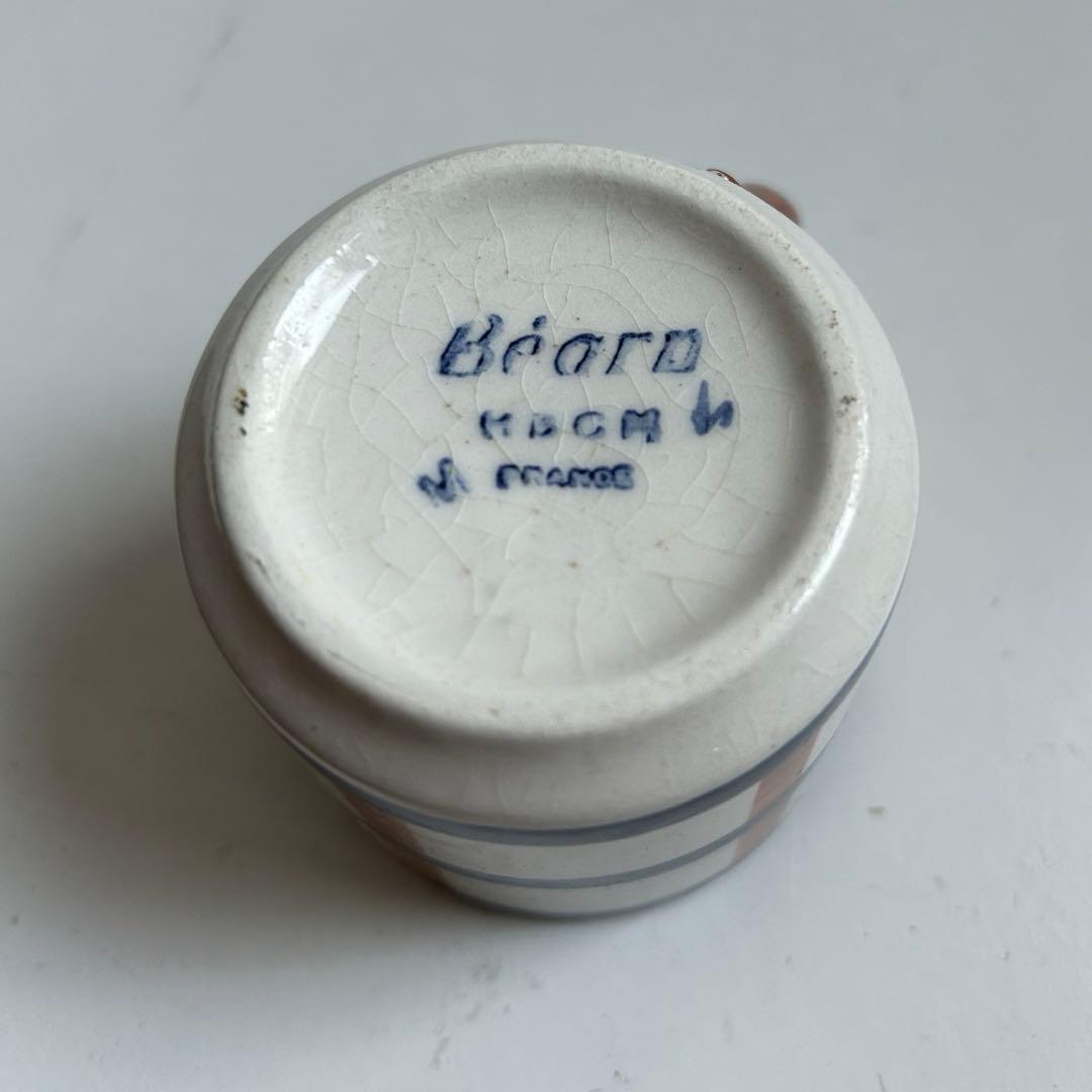 クレイユモントロー　デミタスカップ　ベアン　バスク柄HBCM Bearn