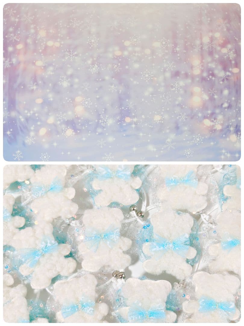 業務用　トリミングチョーカー　120個　1月　白くまちゃん　雪の結晶　白熊