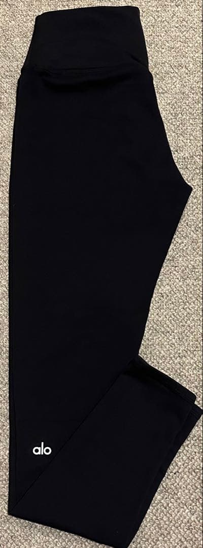 alo エアリフトウィンターウォームハイウエストレギンス ブラック XS