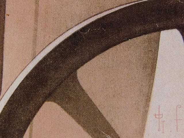 蕗谷虹児、【便箋の表紙】、美人画、希少な画集より、新品高級額