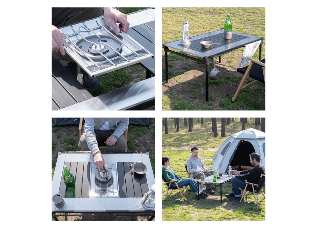 新品‼️FIELDOOR✨パネルテーブル✨IGT対応✨折り畳み✨収納バッグ付