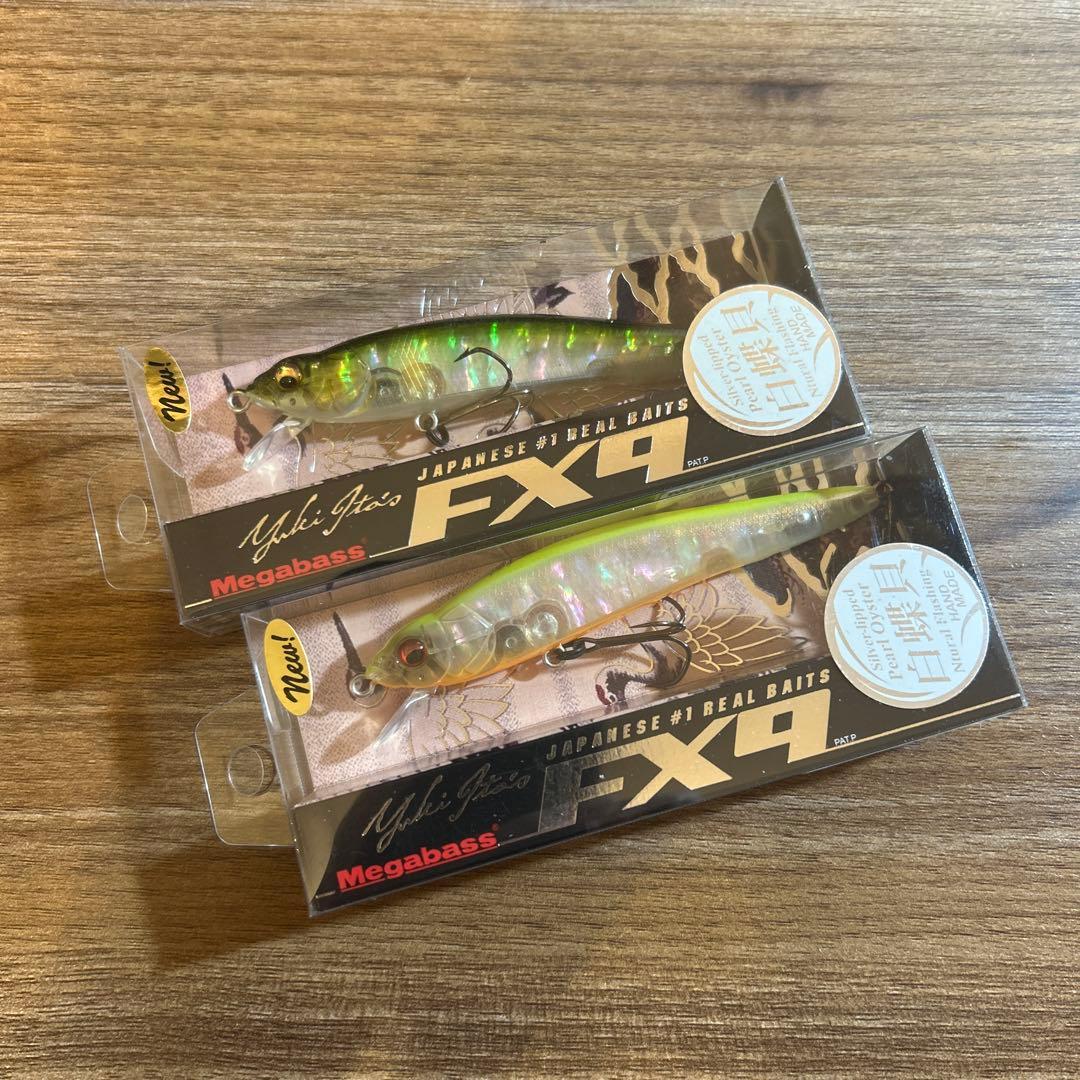 Megabass メガバス FX9 白蝶貝 希少 2セット