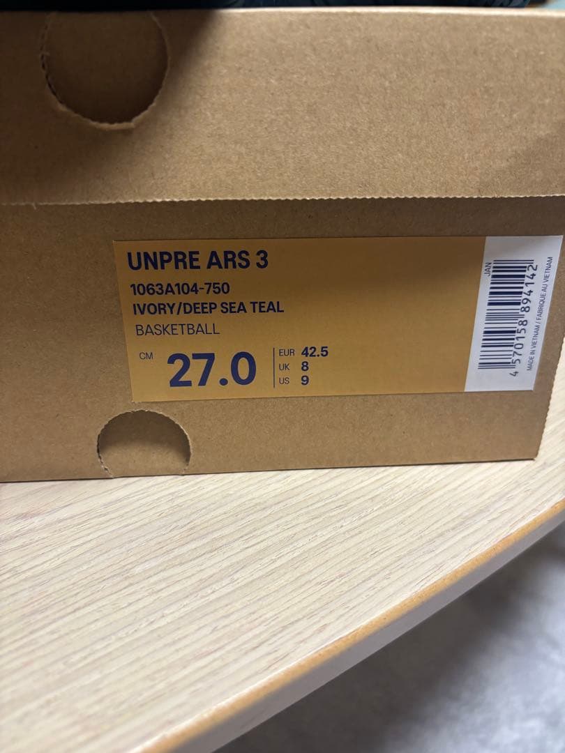 asics UNPRE ARS 3 バスケットボールシューズ 27.0 cm