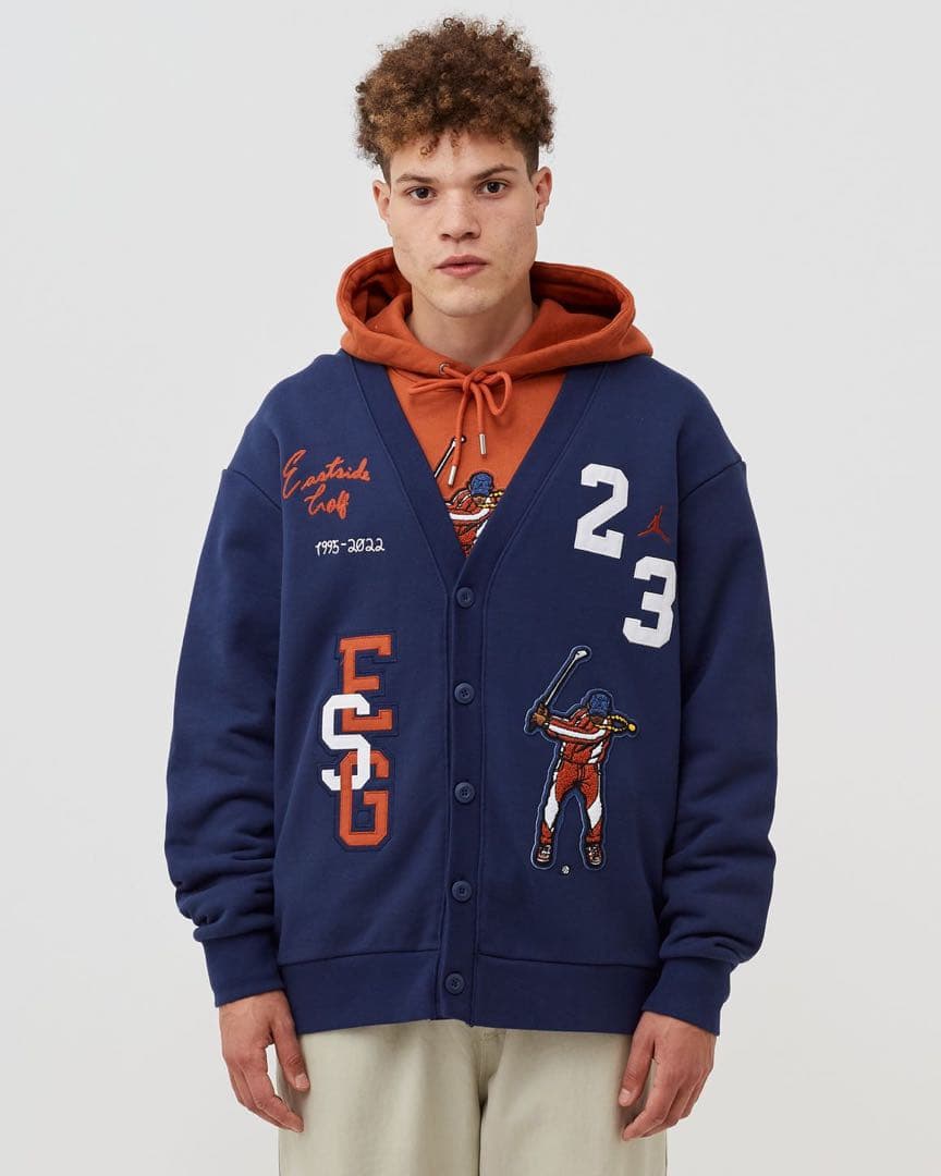 イーストサイドゴルフ×ジョーダン コットンカーディガン NIKE USサイズXL