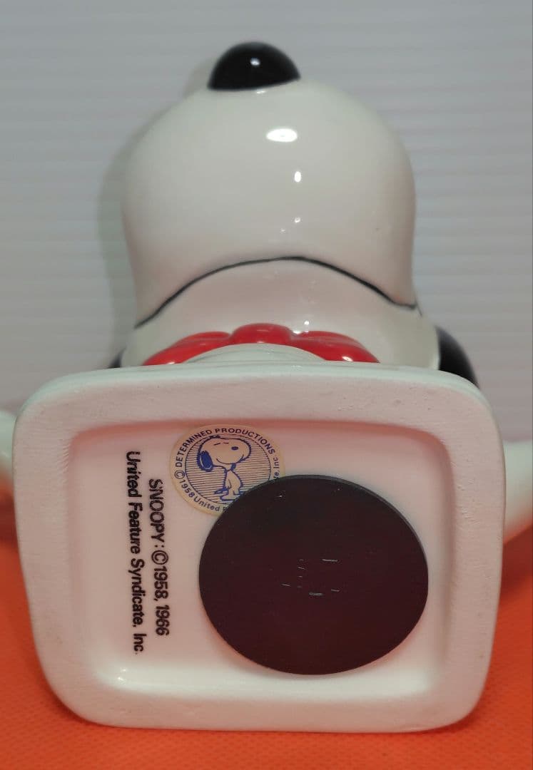美品　ヴィンテージ　スヌーピー　バンク　陶器製