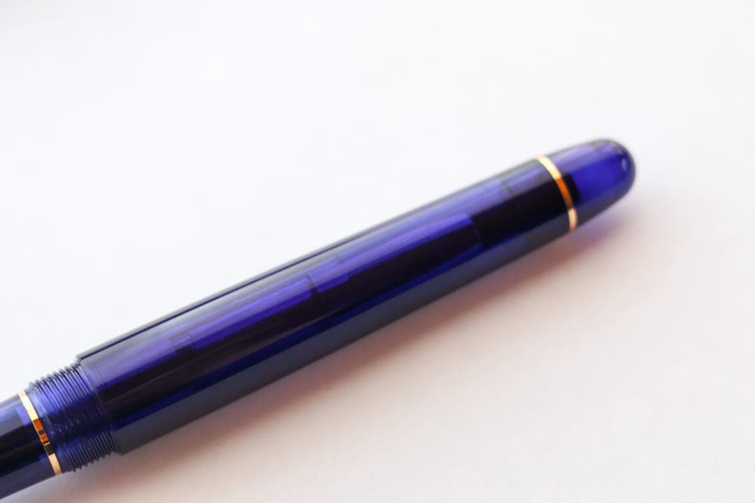 湯*豆様 プラチナ万年筆　#3776 センチュリー　シャルトルブルー　細字F