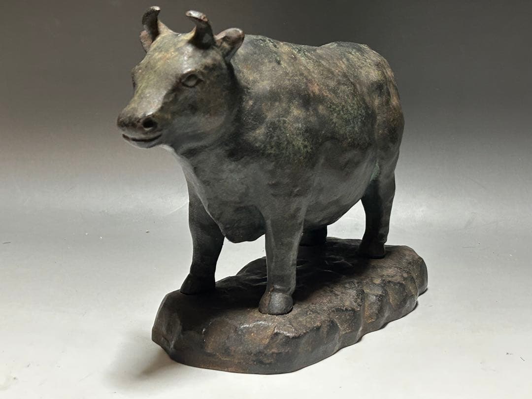 牛肉　部位　金属製　牛 置物 部位名　肉屋　昭和レトロ　ビンテージ