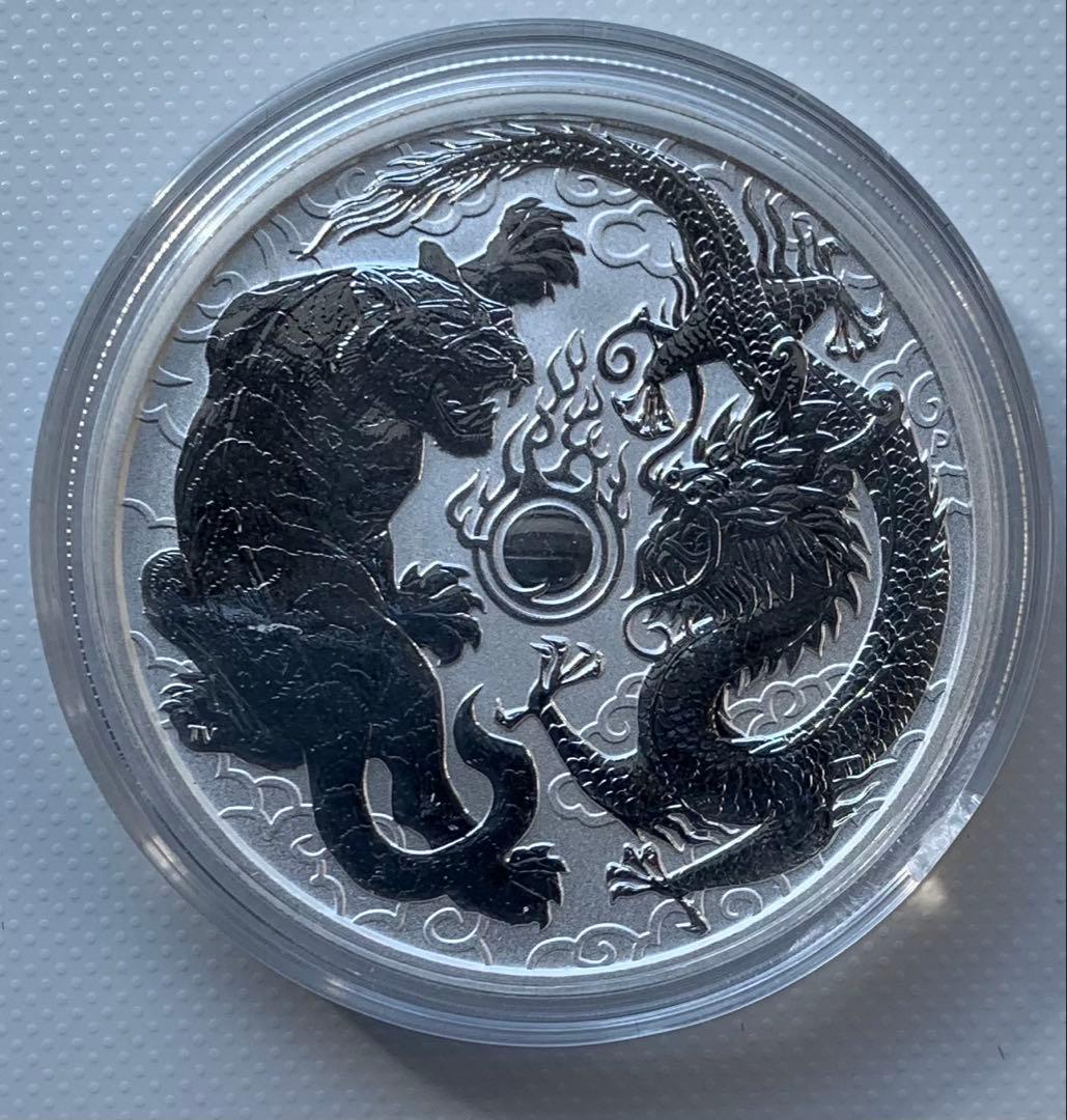 コレクション 1 oz Silver Dragon & Tiger BU